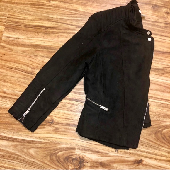 H&M Jackets & Blazers - H&M Black suede jacket
